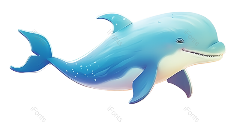 元素图片,天空元素,插画PNG,蓝色免抠素材